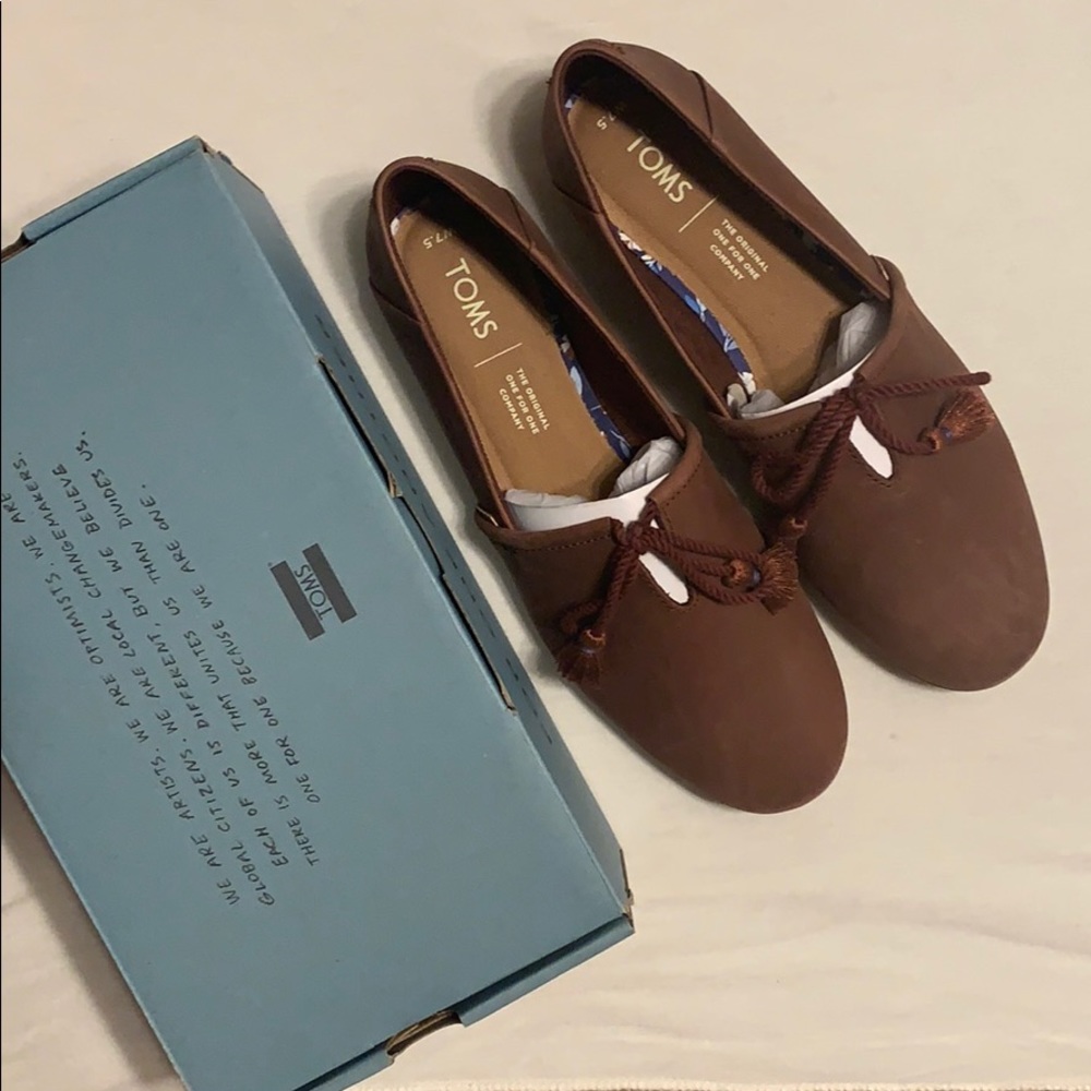 Toms Kelli Flat - Burnt Henna